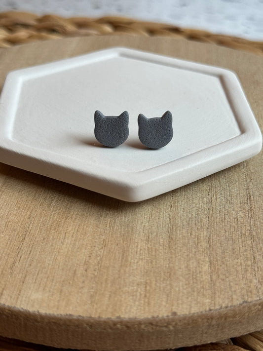 Gray Cat Studs