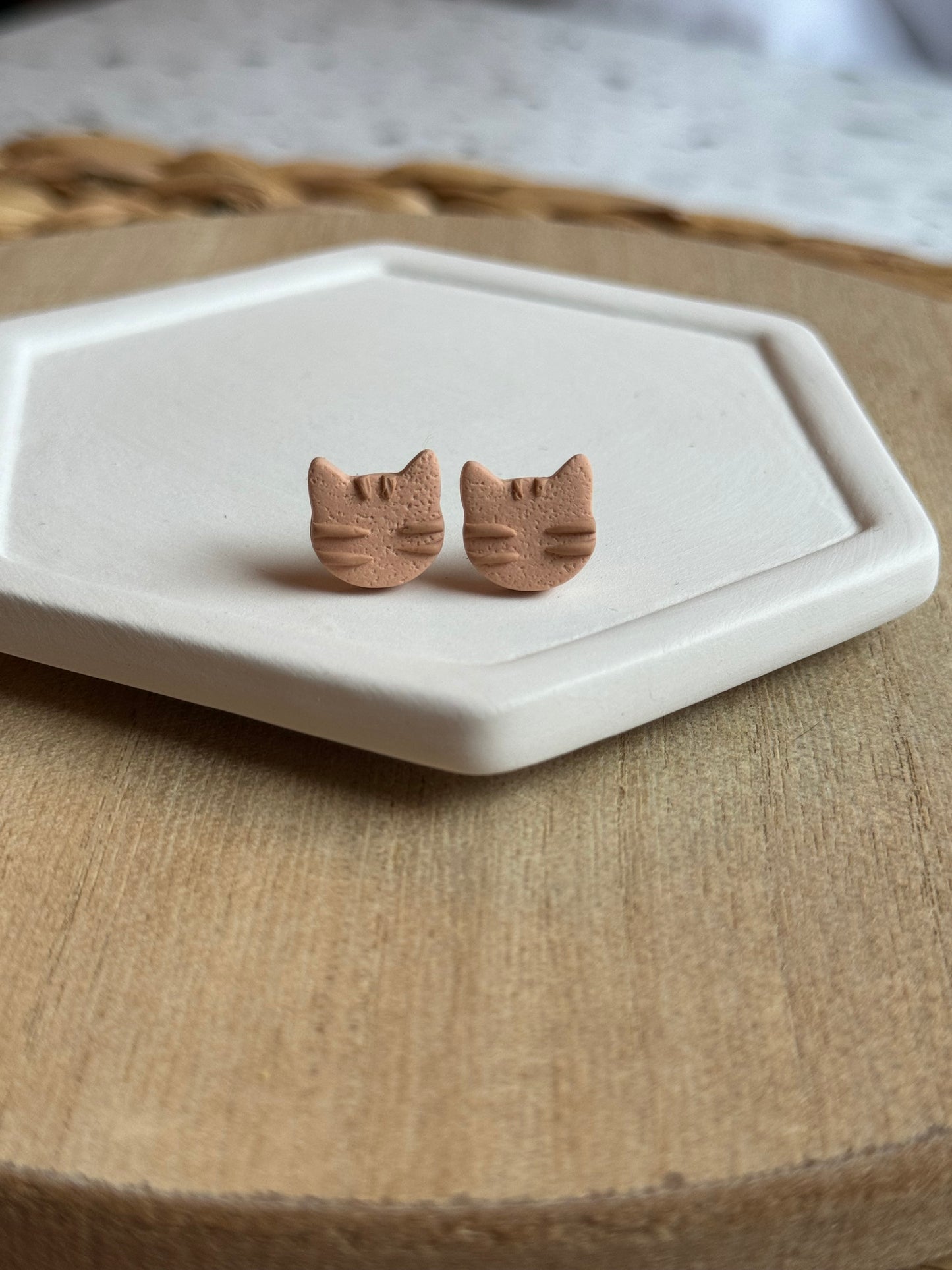 Orange Cat Studs
