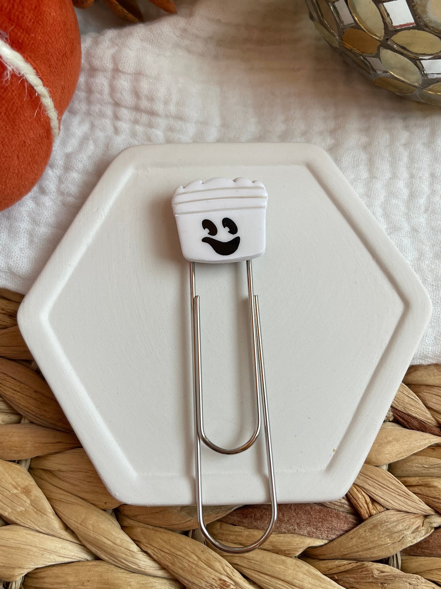 Ghost Halloween Bucket Bookmark *PREORDER*