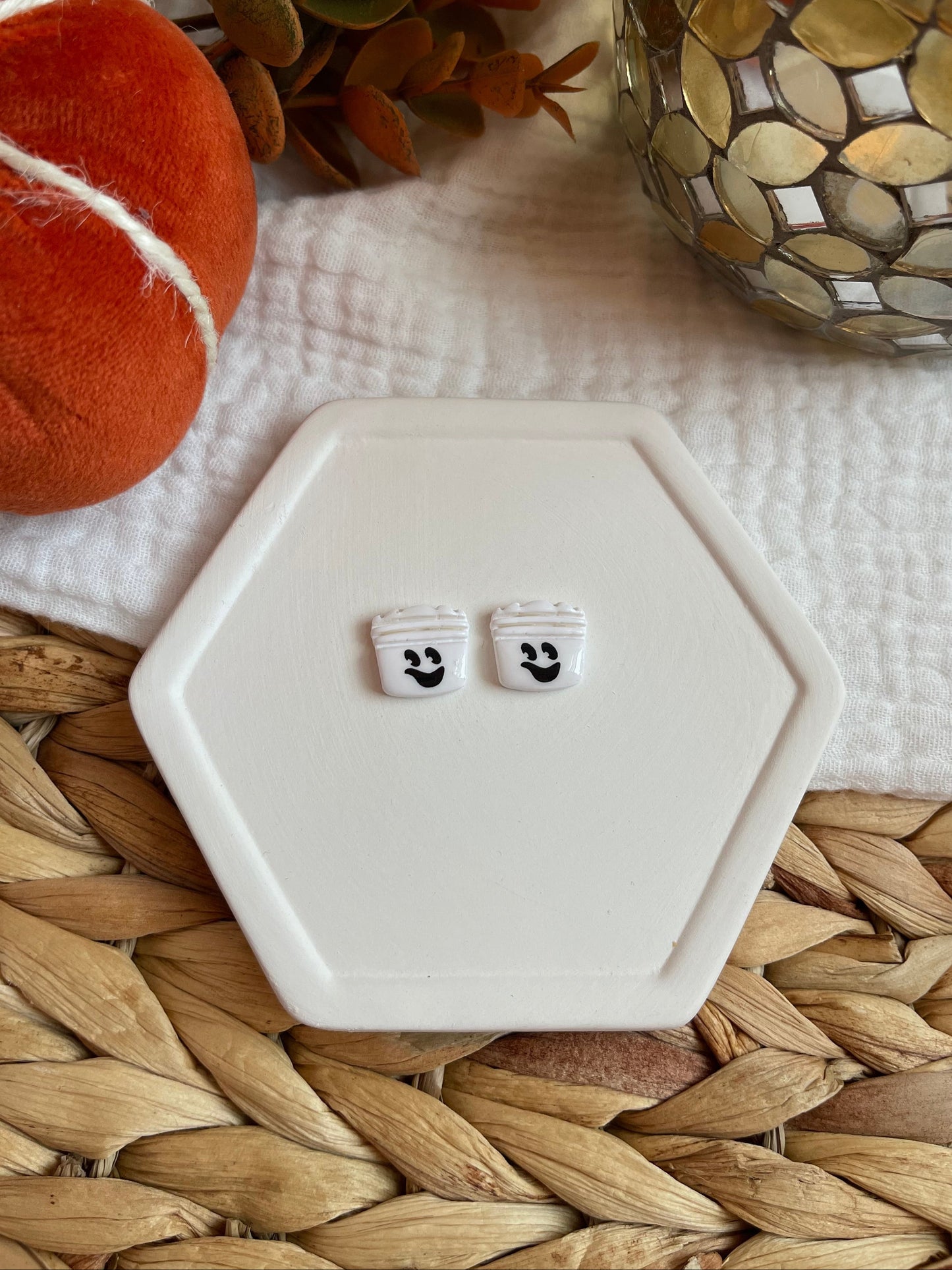 Ghost Halloween Bucket Studs *PREORDER*